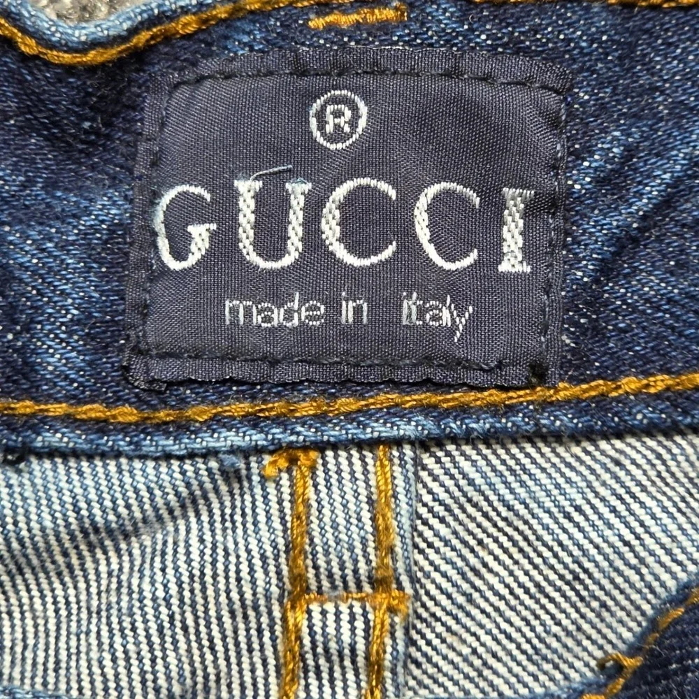 GUCCI Jeans 36 Mens Blue Good Made In Italy Straight Leg Denim